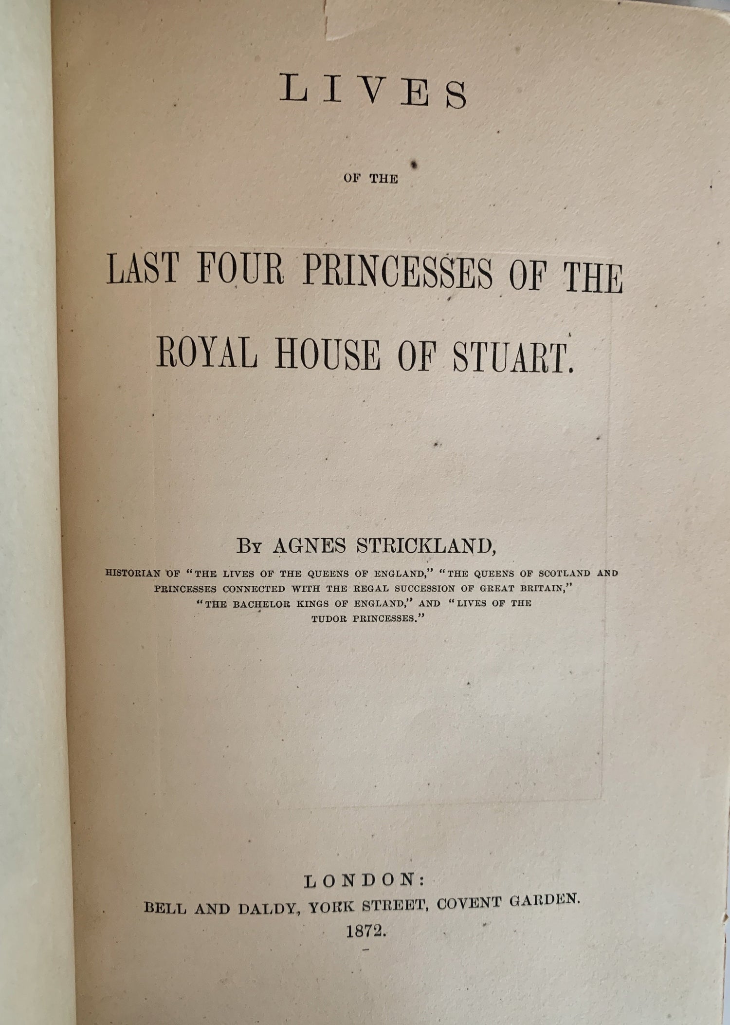 Agnes Strickland Books, Lives of the Queens of England, Scotland, Last Four Princesses of the Royal House of Stuart, Leather 1800s