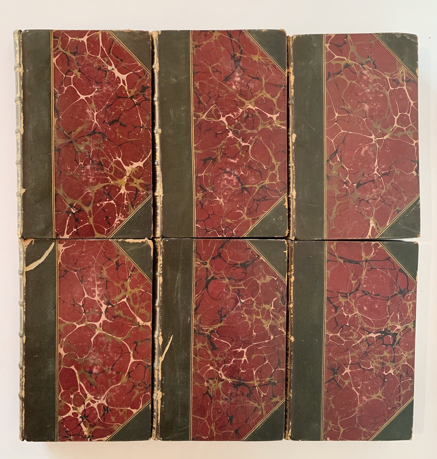Agnes Strickland Books, Lives of the Queens of England, Scotland, Last Four Princesses of the Royal House of Stuart, Leather 1800s