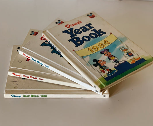 Disney's Year Books, 1980s Vintage Children's Books, Nursery Decor, Unique Baby Shower Gift