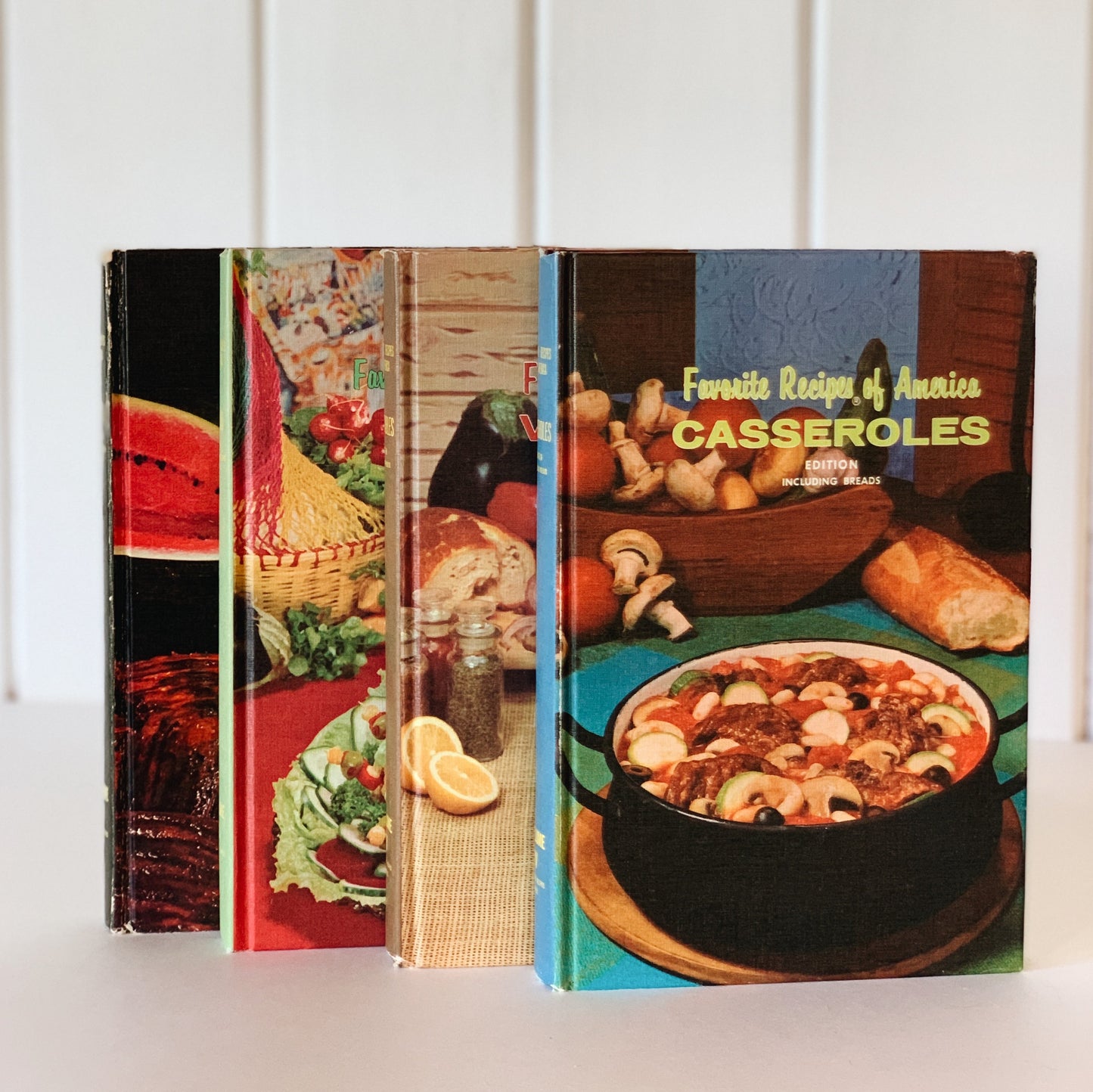 Famous Recipes of America 1966, Vintage Cookbook Set, Retro Kitchen Decor