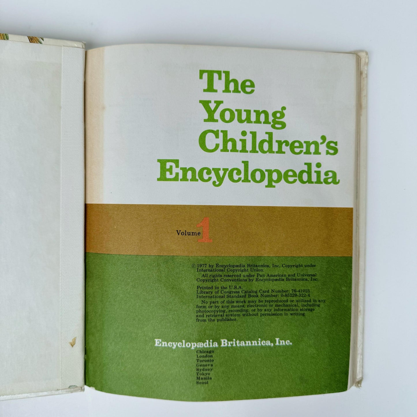 Rainbow Vintage Children's Book Set, The Young Children's Encyclopedia, Partial Set, 1977