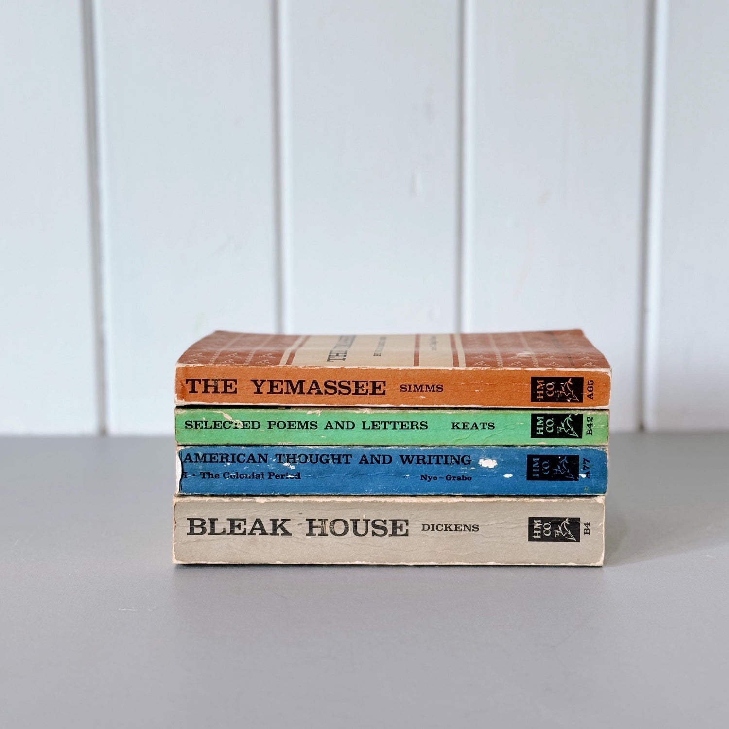 Vintage Paperback Classic Books, Riverside Edition Books, Mid Century Modern Book Set