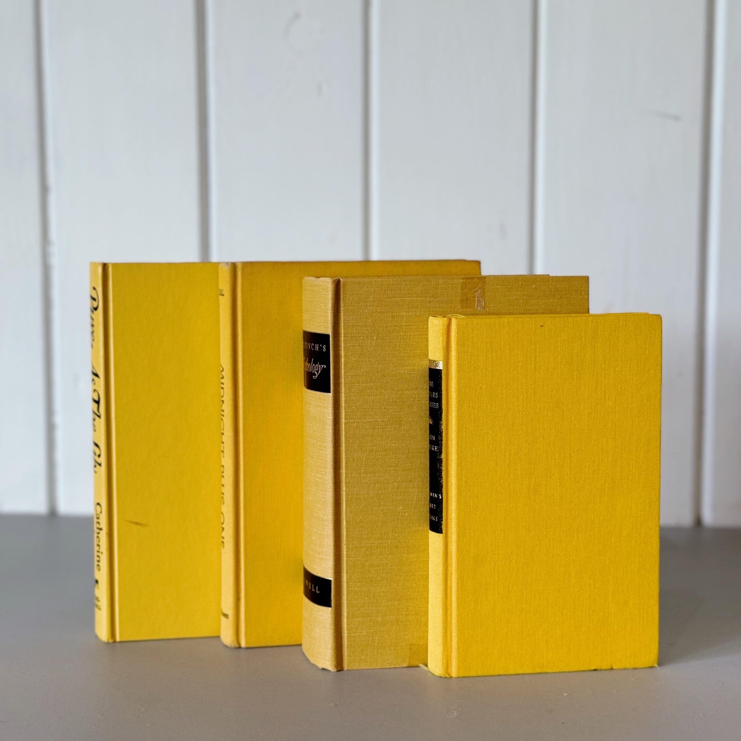 Yellow and Black Vintage Book Set, Books By Color