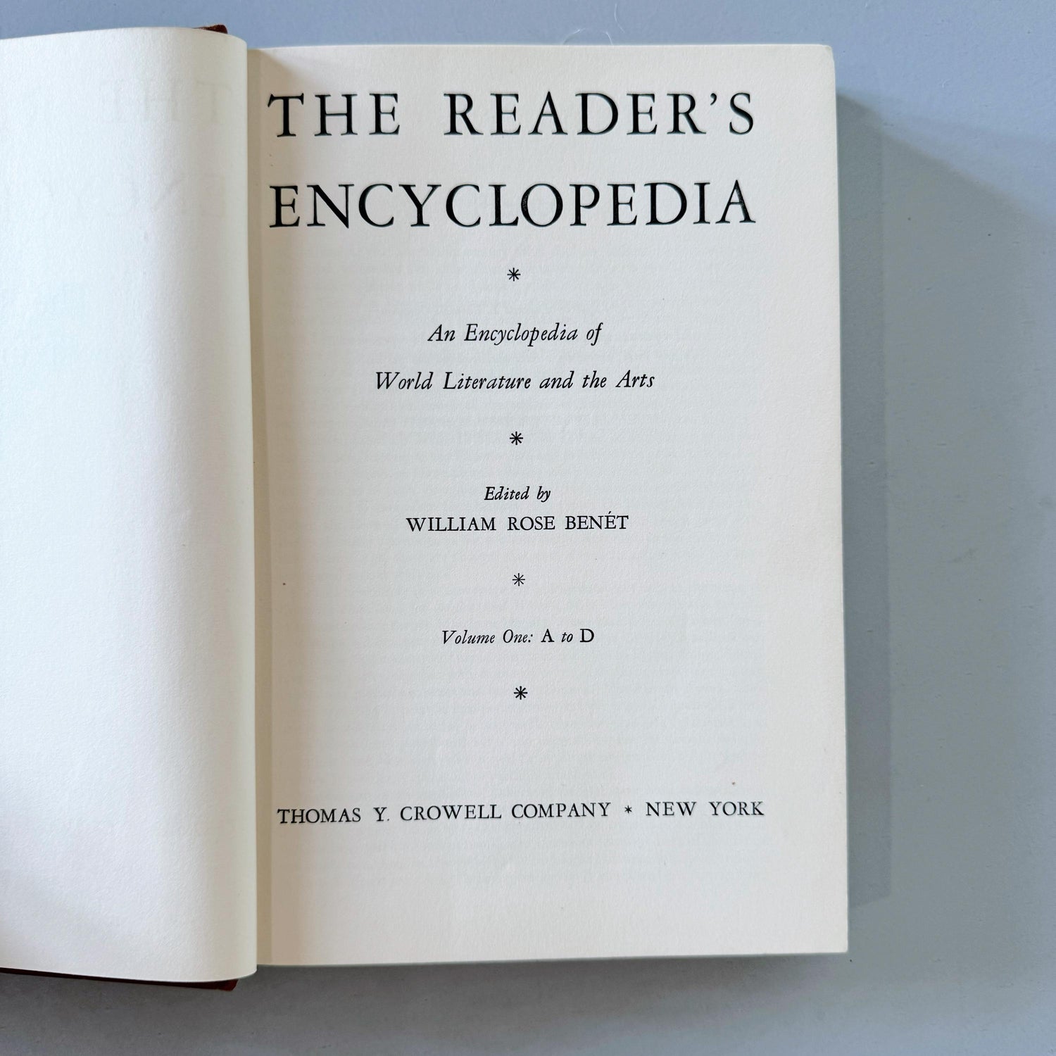 Burnt Orange Brown Vintage Book Set, The Reader's Encyclopedia, 1948, Literature and Arts Complete Set of Four