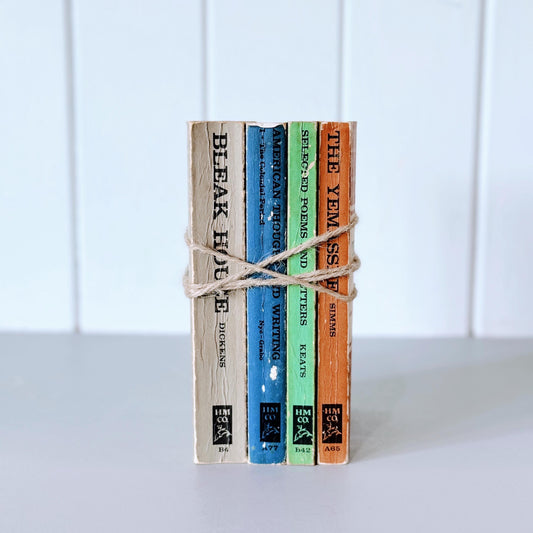 Vintage Paperback Classic Books, Riverside Edition Books, Mid Century Modern Book Set