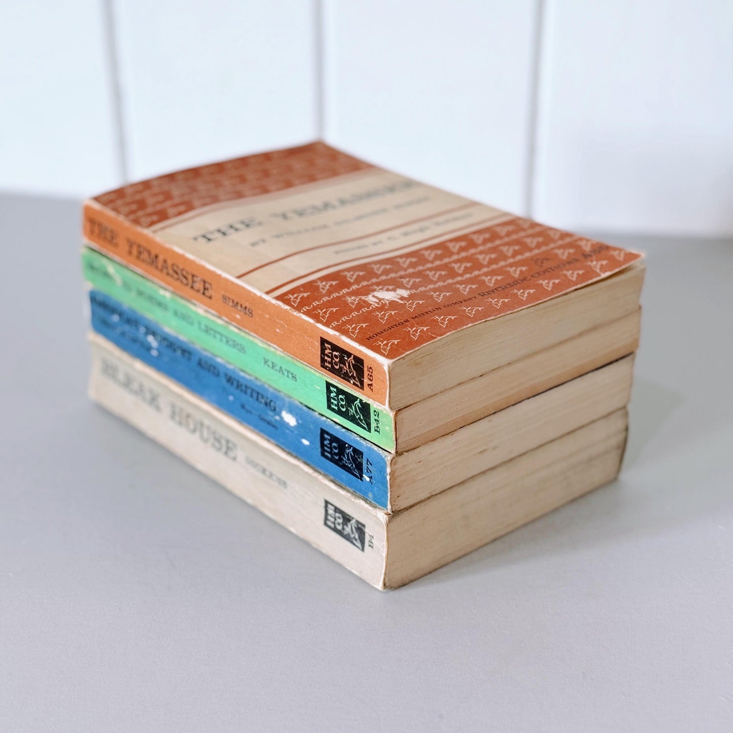 Vintage Paperback Classic Books, Riverside Edition Books, Mid Century Modern Book Set