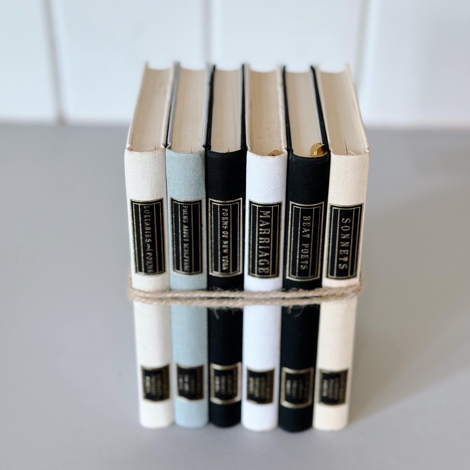 Mini Pocket Sized Black White and Gray Poetry Book Bundle, Everyman's Pocket Poets Collection