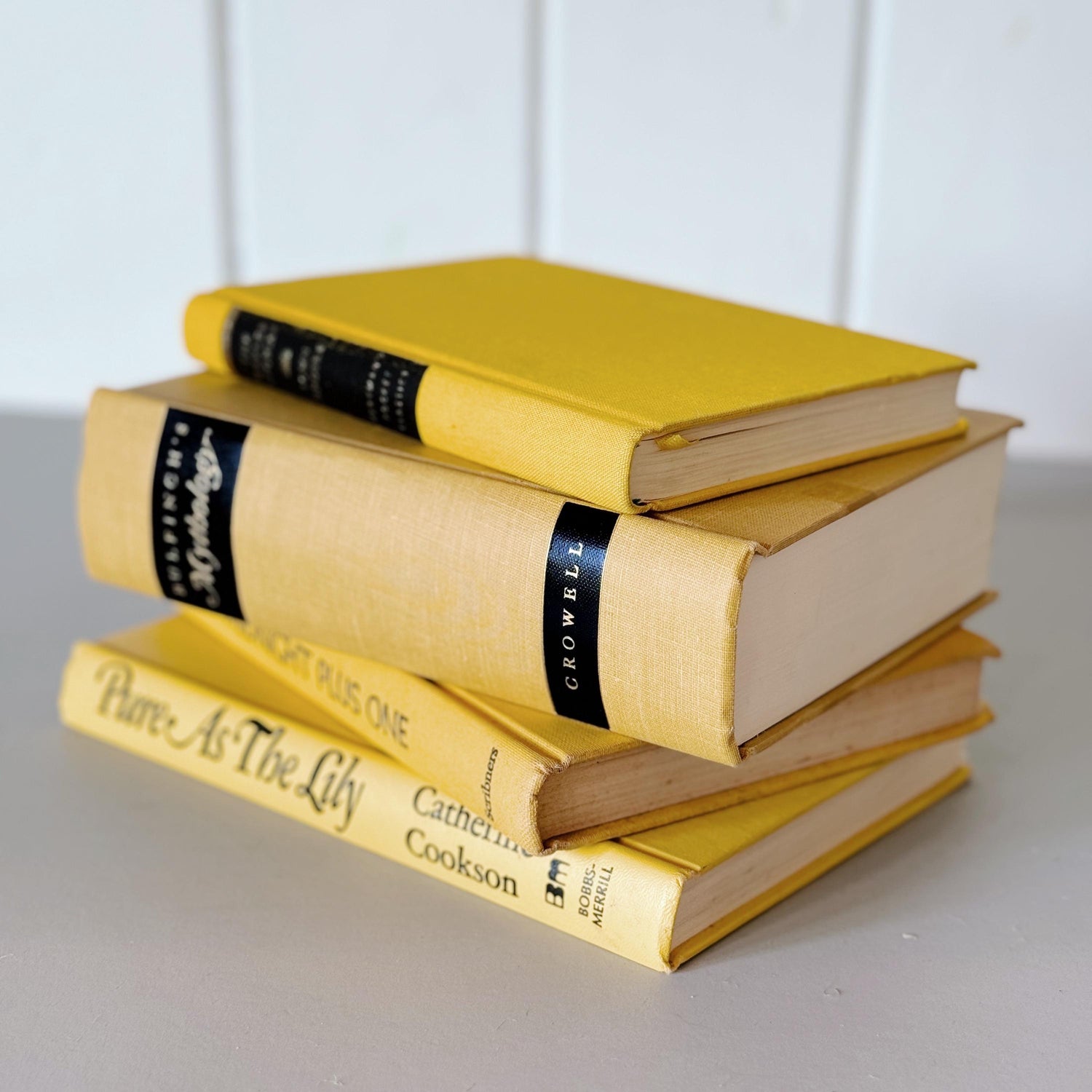 Yellow and Black Vintage Book Set, Books By Color