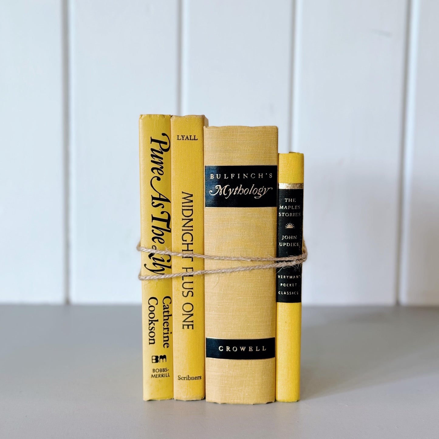 Yellow and Black Vintage Book Set, Books By Color