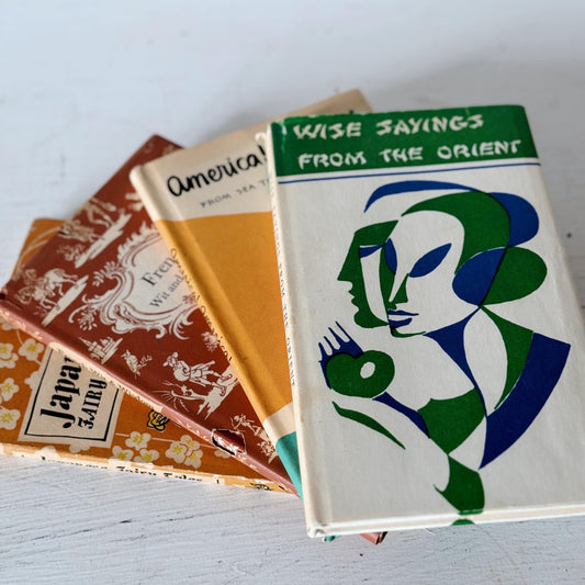 Vintage Mini Illustrated Colorful Book Bundle, Peter Pauper Press Pocket Book Bundle