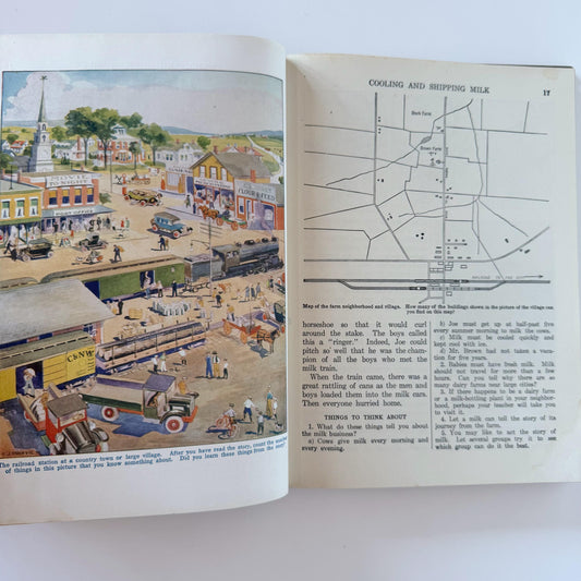 Home Folks: A Geography For Beginners, J. Russell Smith, 1927 Illustrated School Book