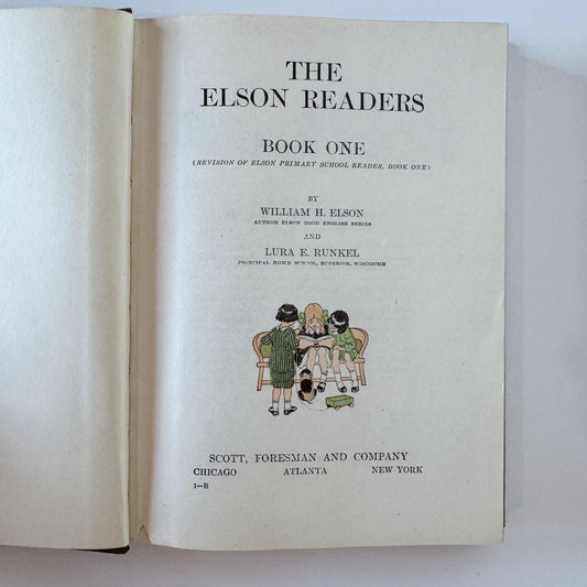 The Elson Readers Book One, Teacher's Edition, 1920 School Book