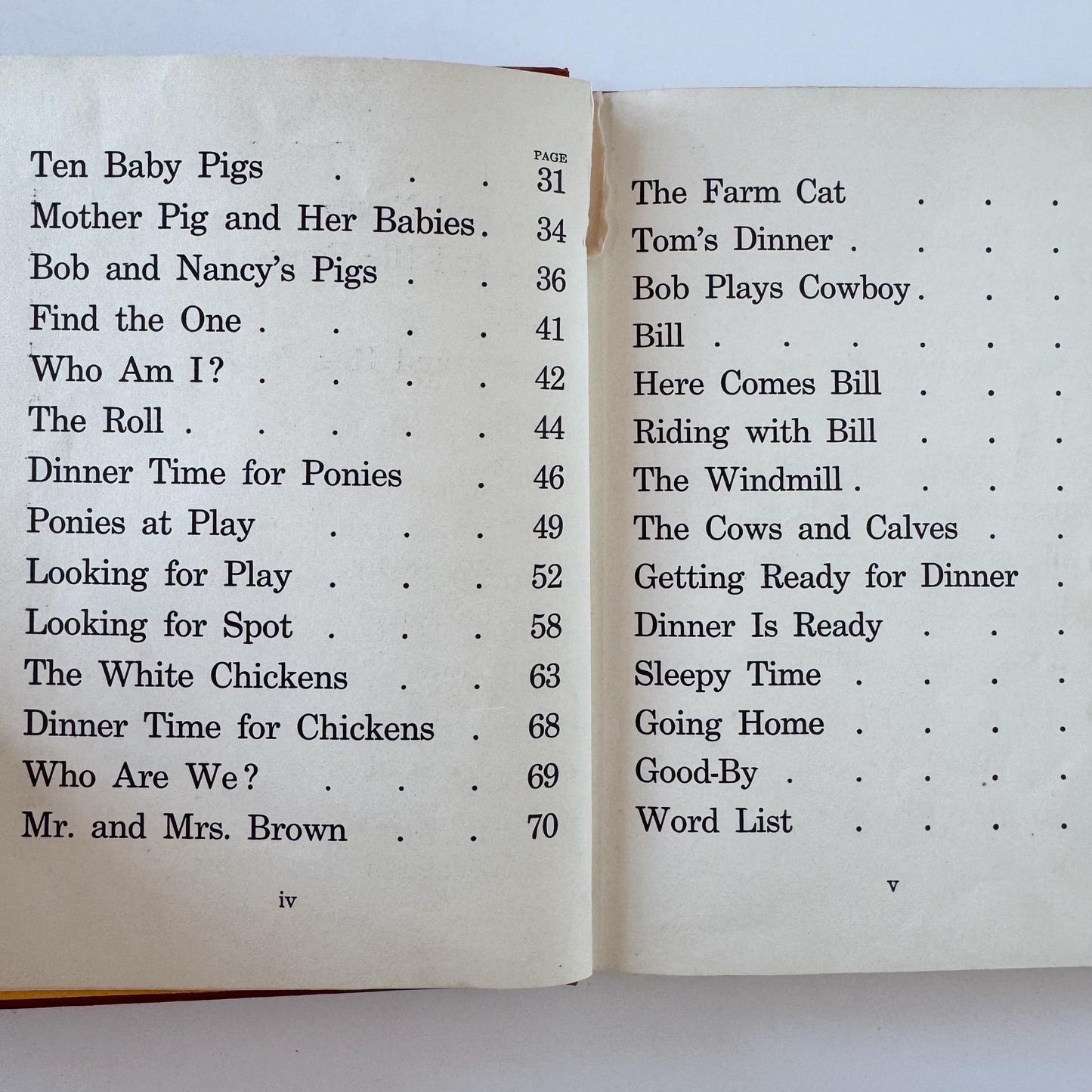 Real Life Readers: At the Farm, 1930 Primer, Vintage School Book with Photos