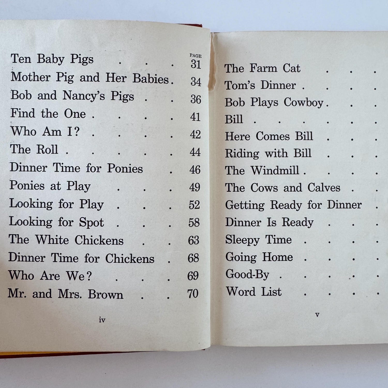 Real Life Readers: At the Farm, 1930 Primer, Vintage School Book with Photos