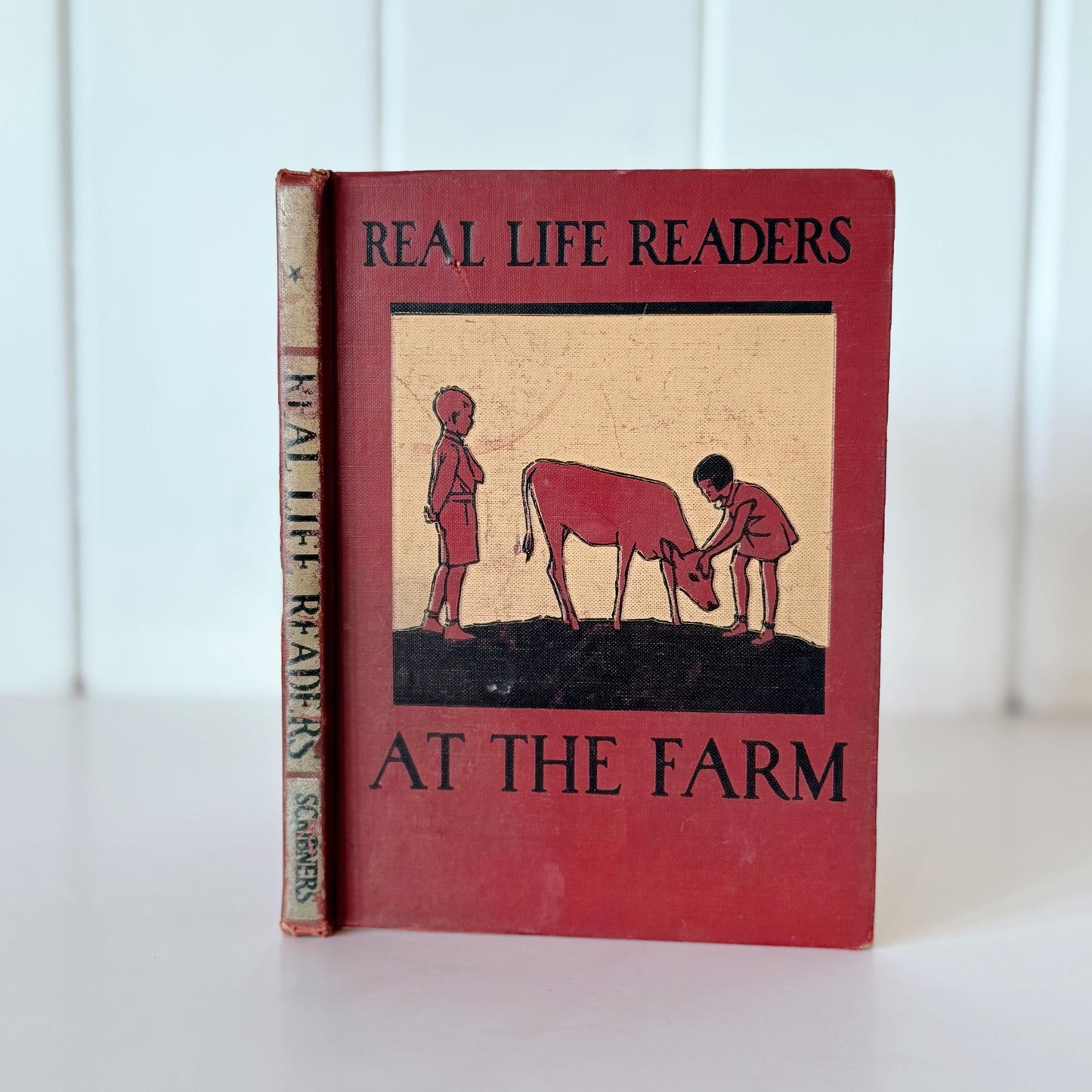 Real Life Readers: At the Farm, 1930 Primer, Vintage School Book with Photos