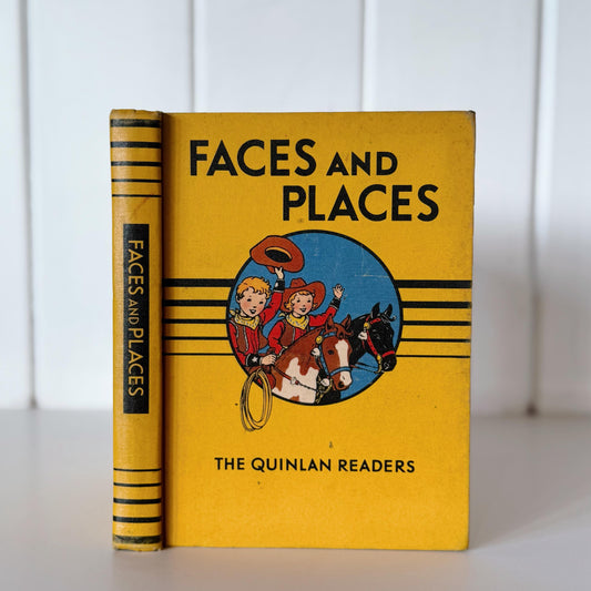 Faces and Places, The Quinlan Readers, 1940 Second Reader, Elementary School Book