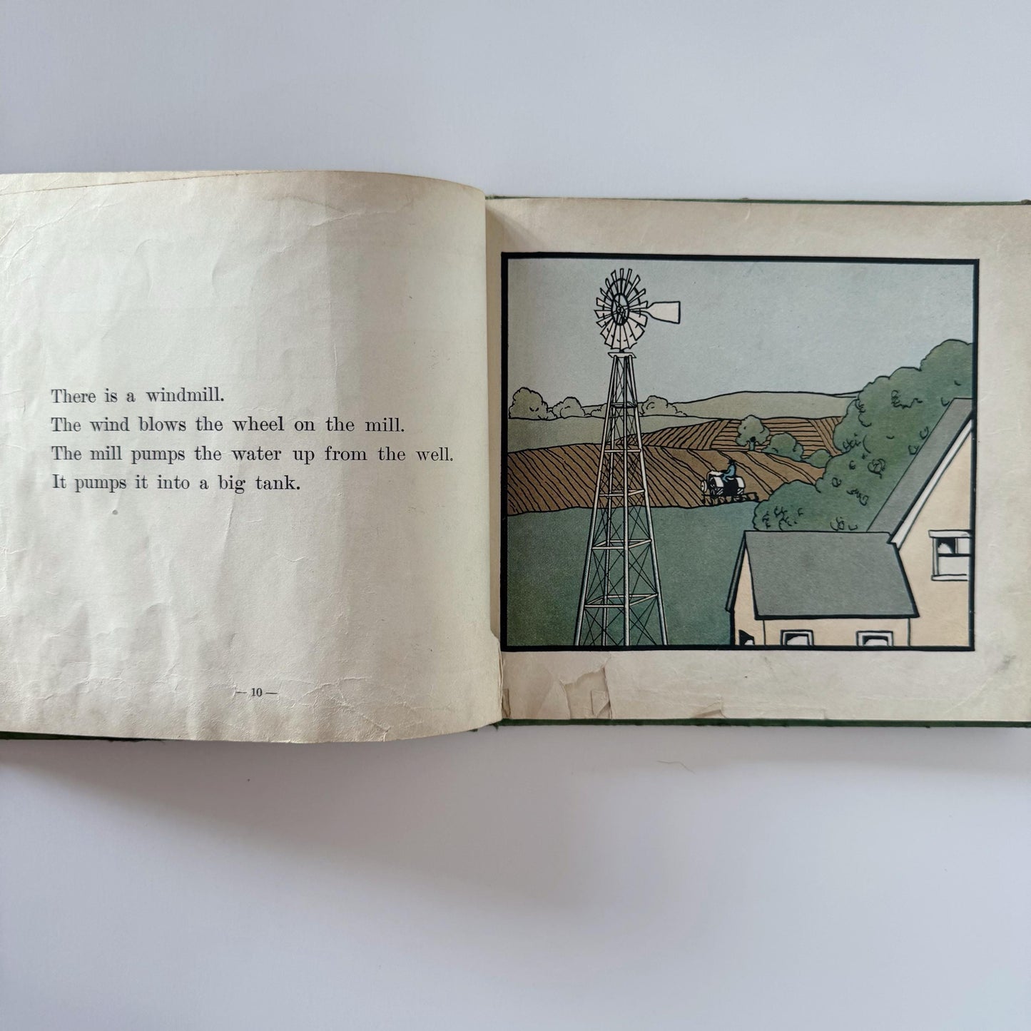 Grandfather's Farm, 1928 School Book, Social Science Readers, Art Deco