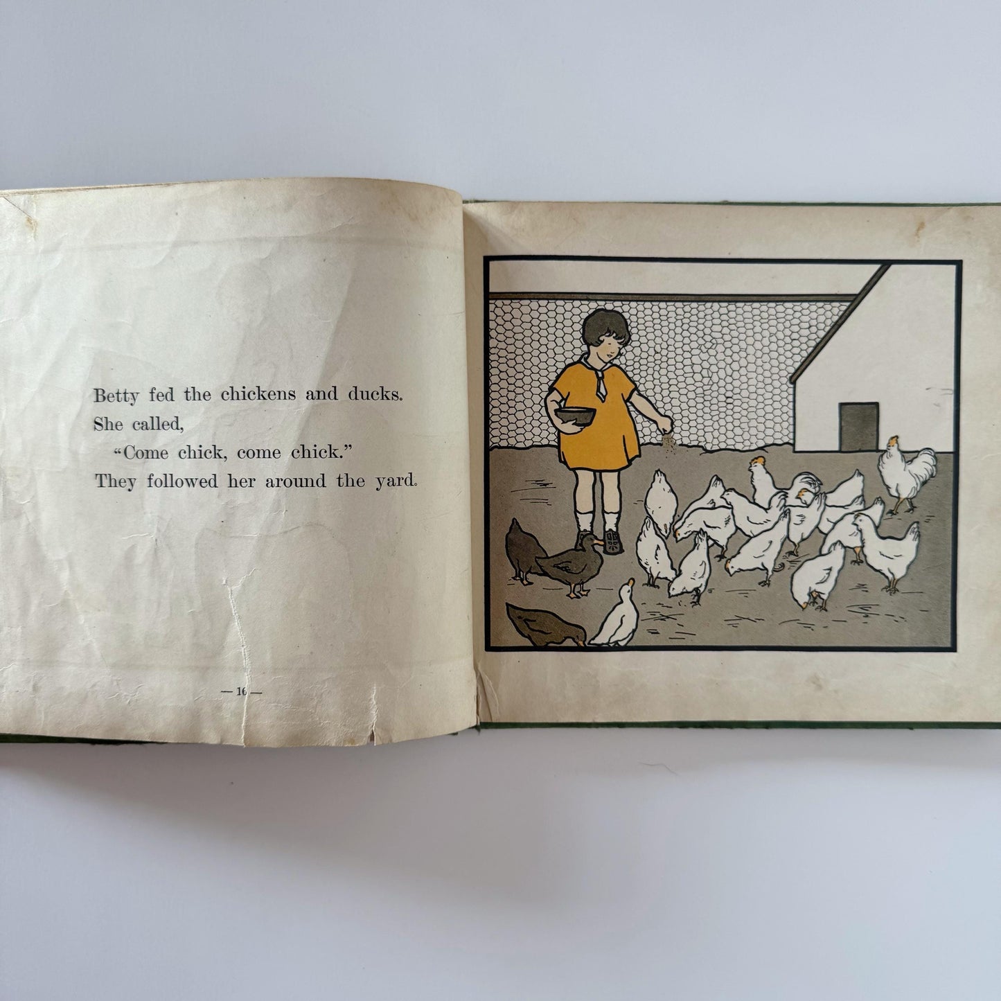 Grandfather's Farm, 1928 School Book, Social Science Readers, Art Deco