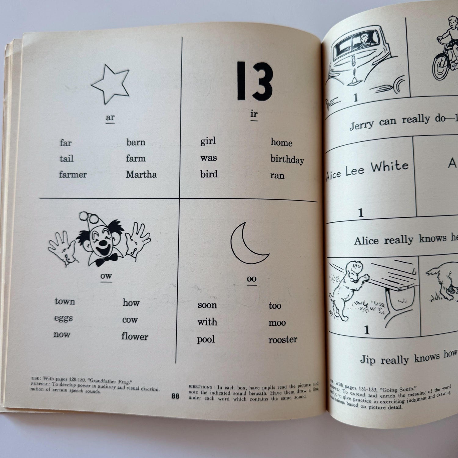 Workbook for Round About, The Alice and Jerry Reading Program, Unused 1958 School Book