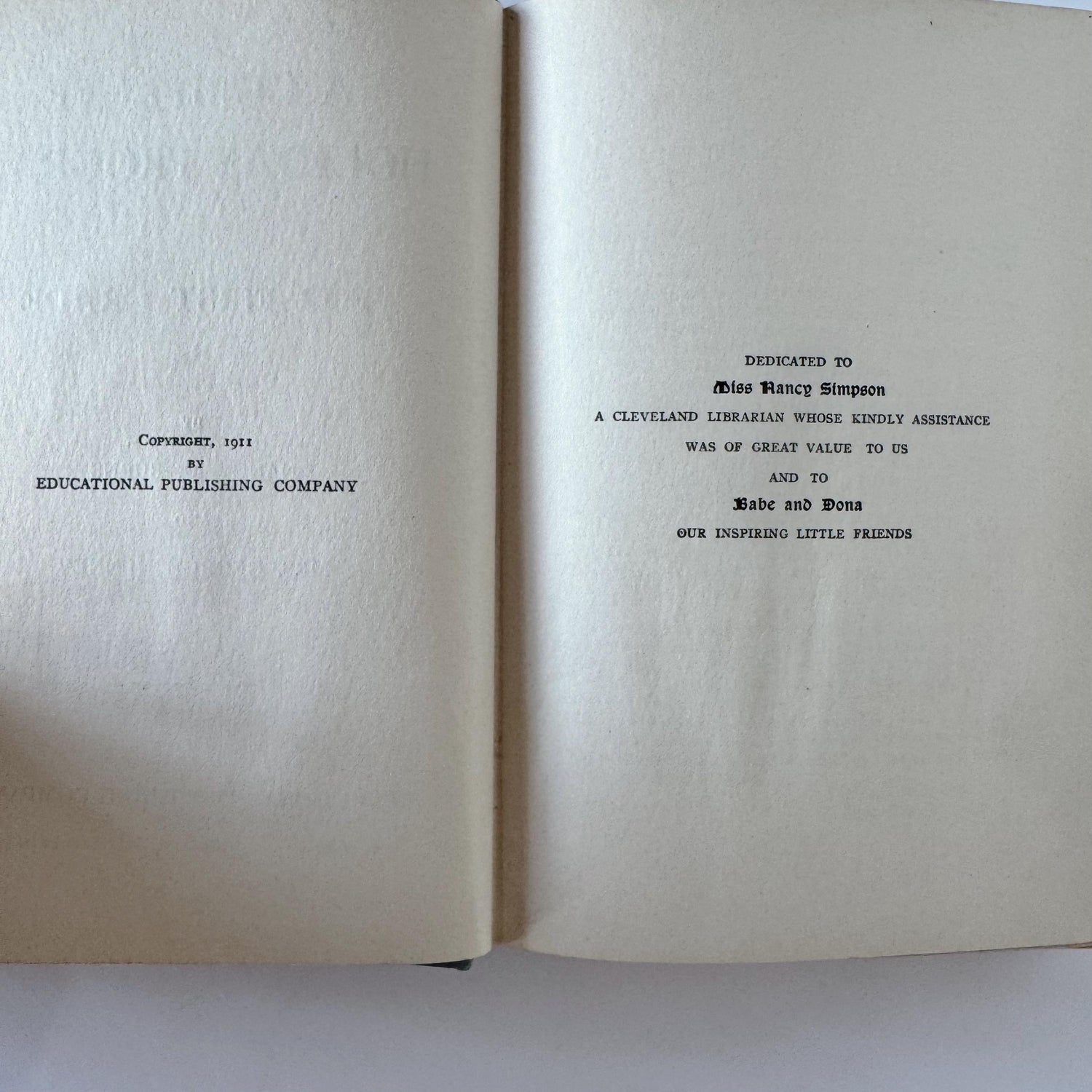 A Complete Holiday Program, First Grade, 1911 School Book of Recitations and Songs