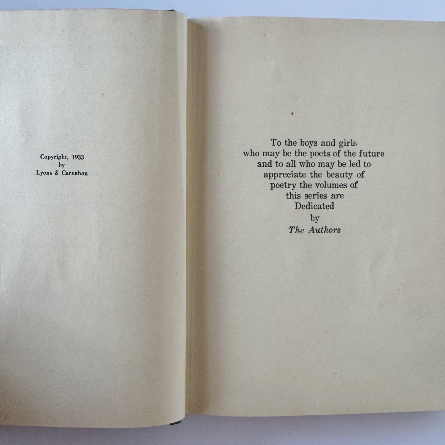 Voices Of Verse Book One, 1933 Primary School Poetry Book, Hardcover School Book