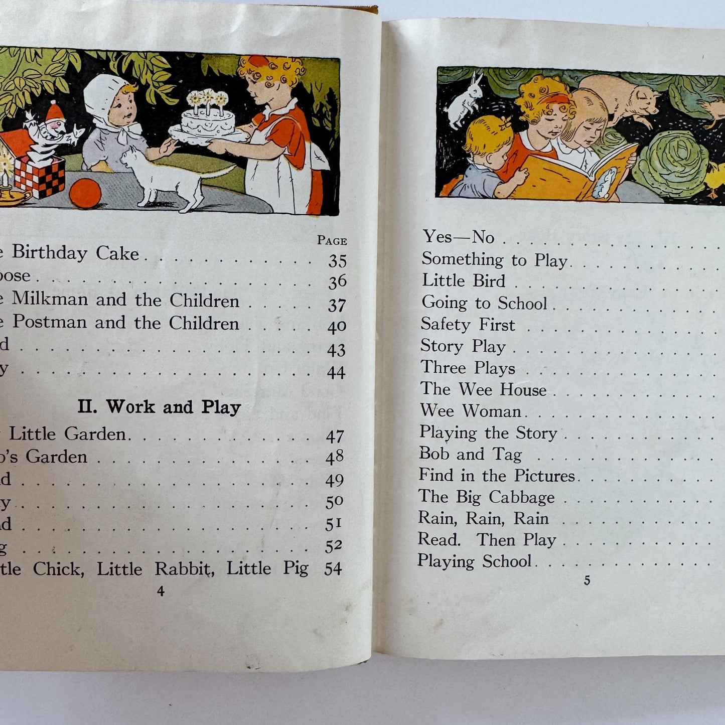 Fact and Story Readers Primer, 1930 Kindergarten Art Deco School Reader