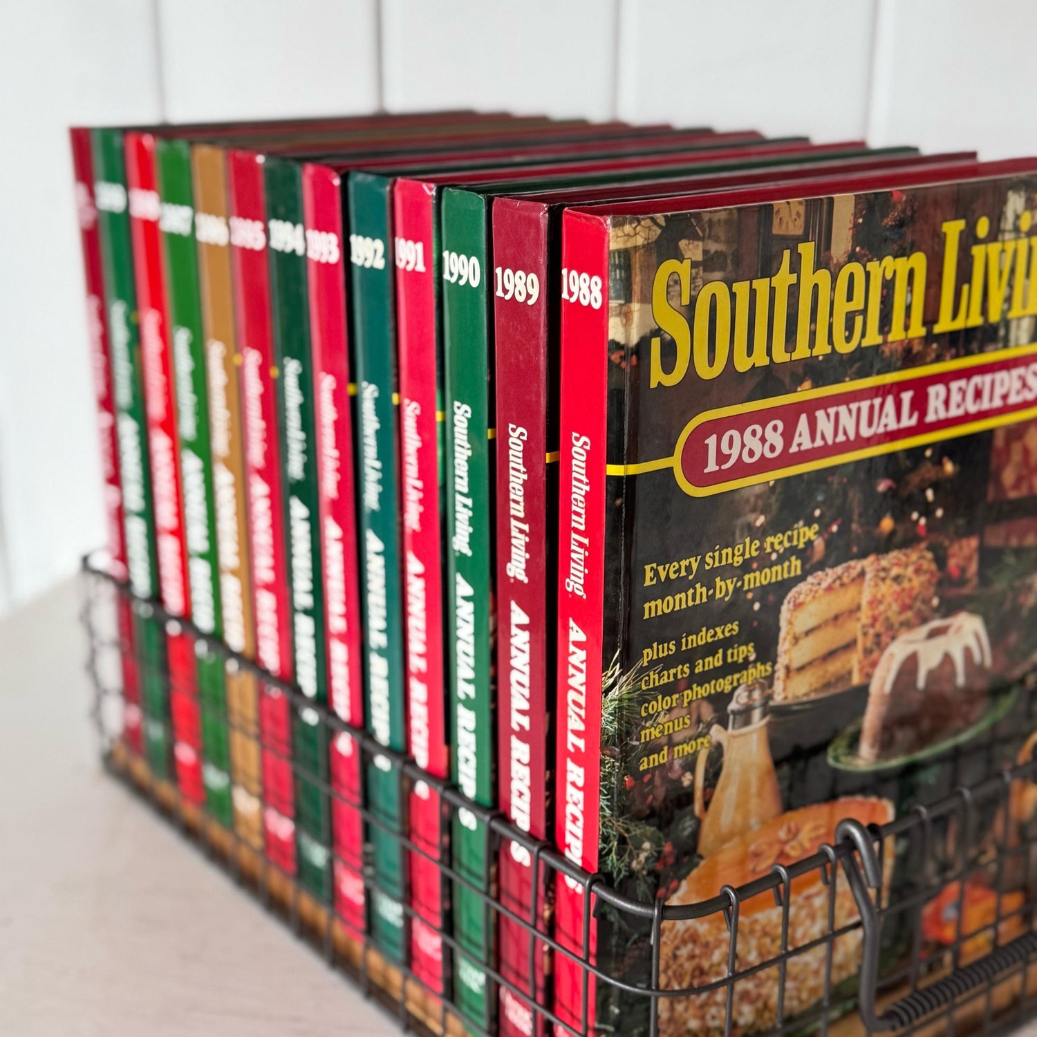 Southern Living Annual Recipes Cookbook Set, 1988-1999