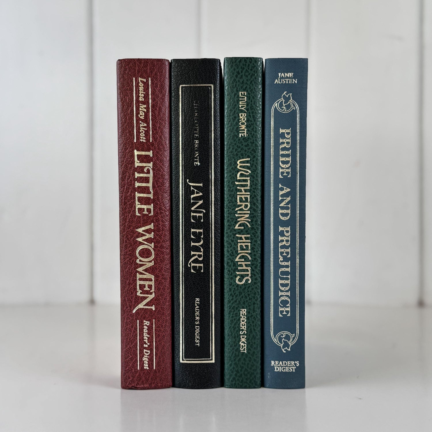 Reader’s Digest Classics Set – Pride and Prejudice, Wuthering Heights, Jane Eyre, Little Women – Hardcover Books with Inserts