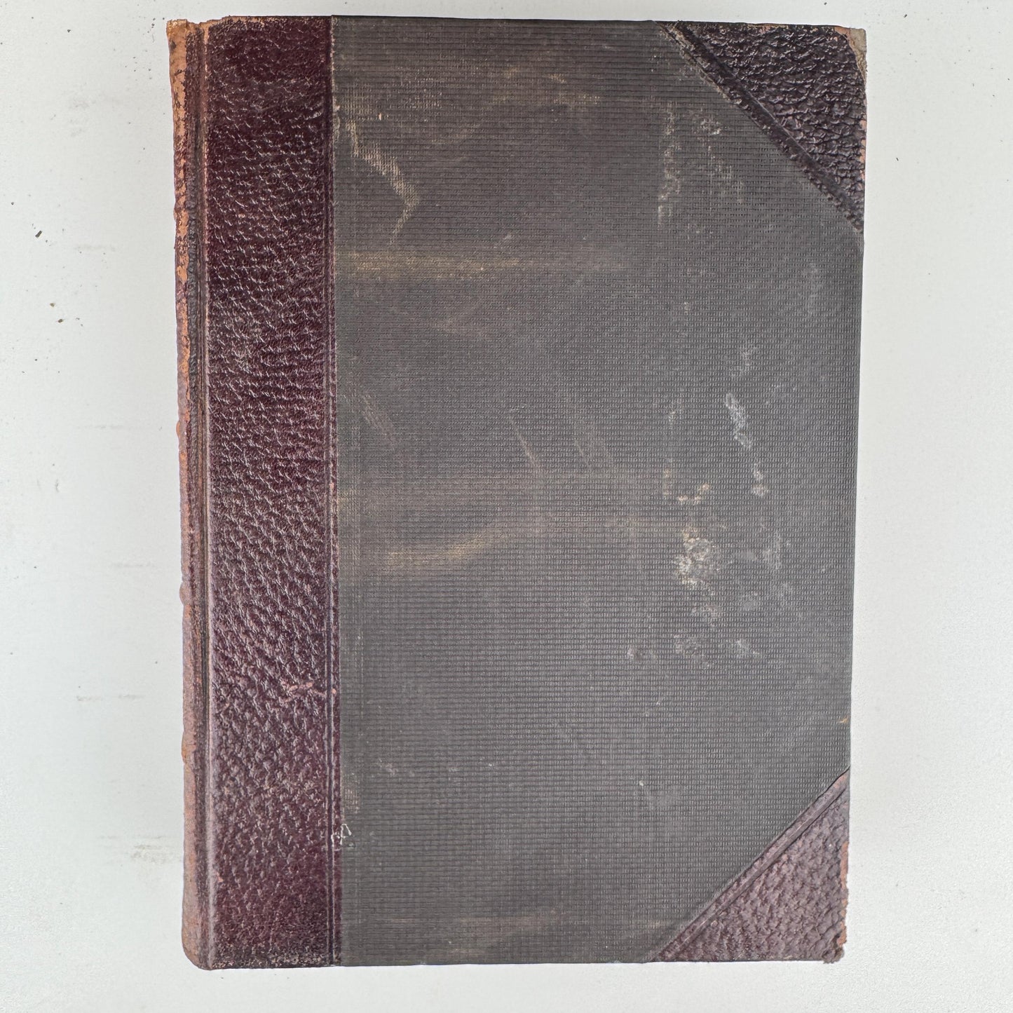Antique Brown Encyclopedia Set for Vintage Shelf Styling and Home Library Decor