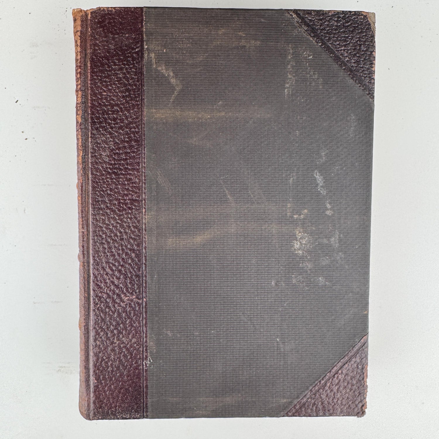 Antique Brown Encyclopedia Set for Vintage Shelf Styling and Home Library Decor
