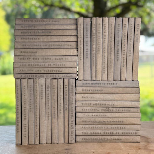 The Yale Shakespeare Set, 40 Volumes Complete Set from Mid Century 1950s