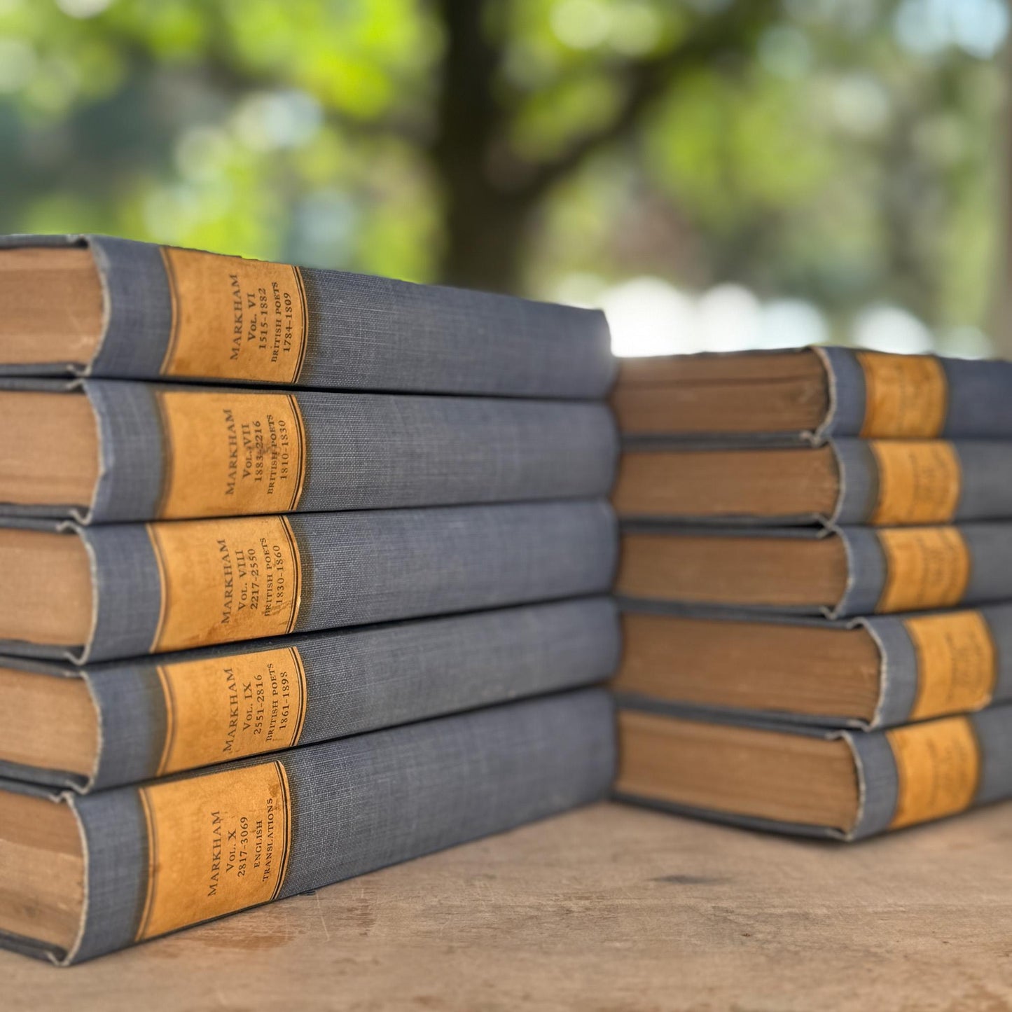 Edwin Markham Book of Poetry Ten Volume Set Limited Autographed Edition, 1932