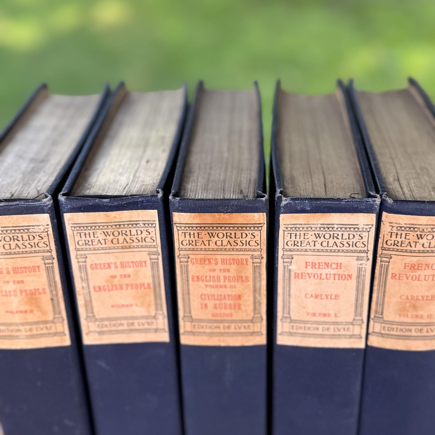 Antique Blue Book Set, The World’s Great Classics, Edition De Luxe, 1899