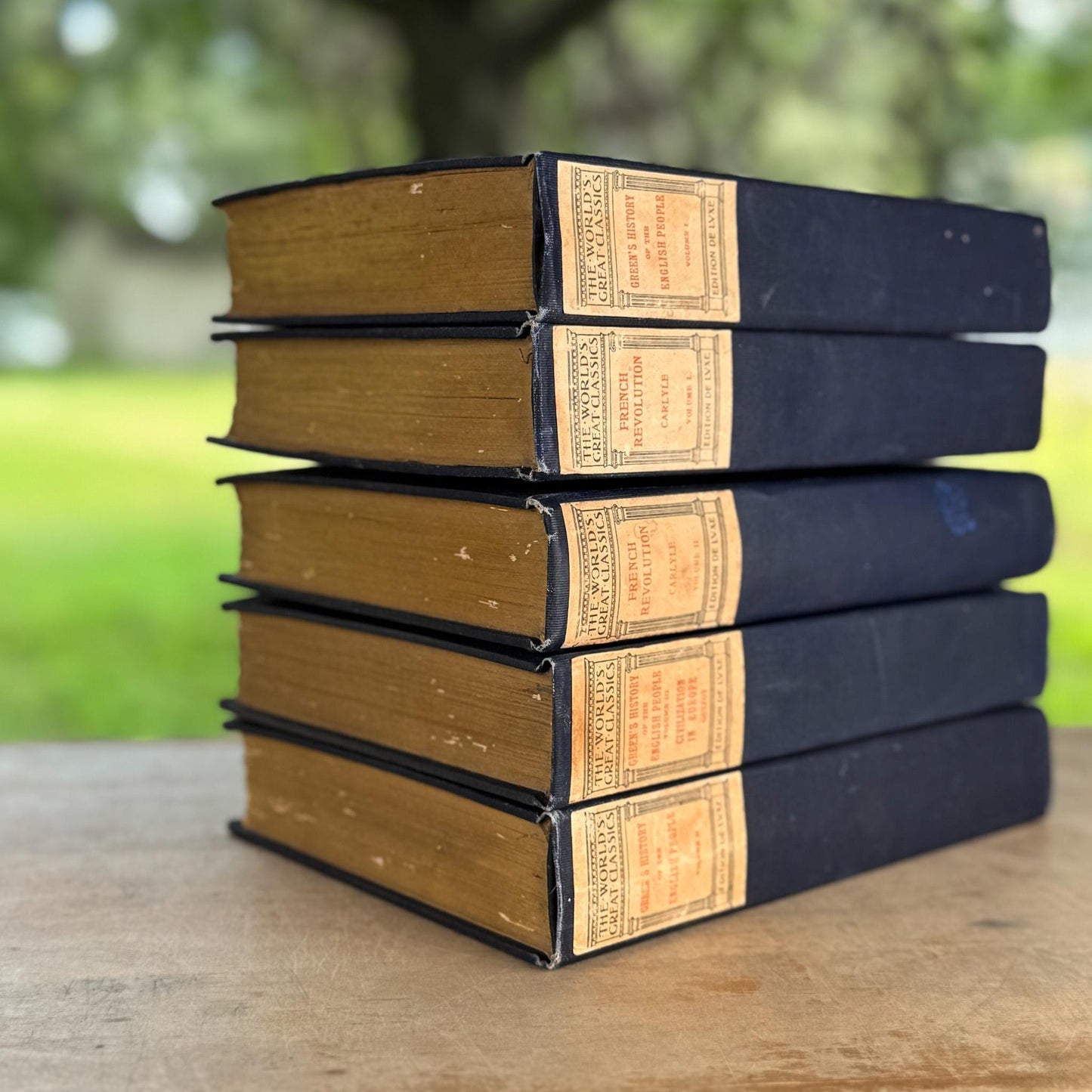 Antique Blue Book Set, The World’s Great Classics, Edition De Luxe, 1899
