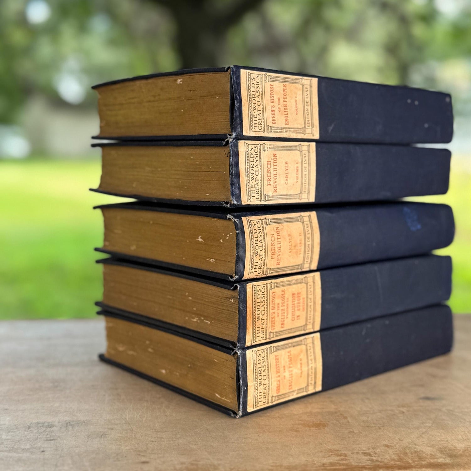 Antique Blue Book Set, The World’s Great Classics, Edition De Luxe, 1899