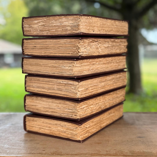 Antique Brown Book Set, The World’s Great Classics, Edition De Luxe, 1899