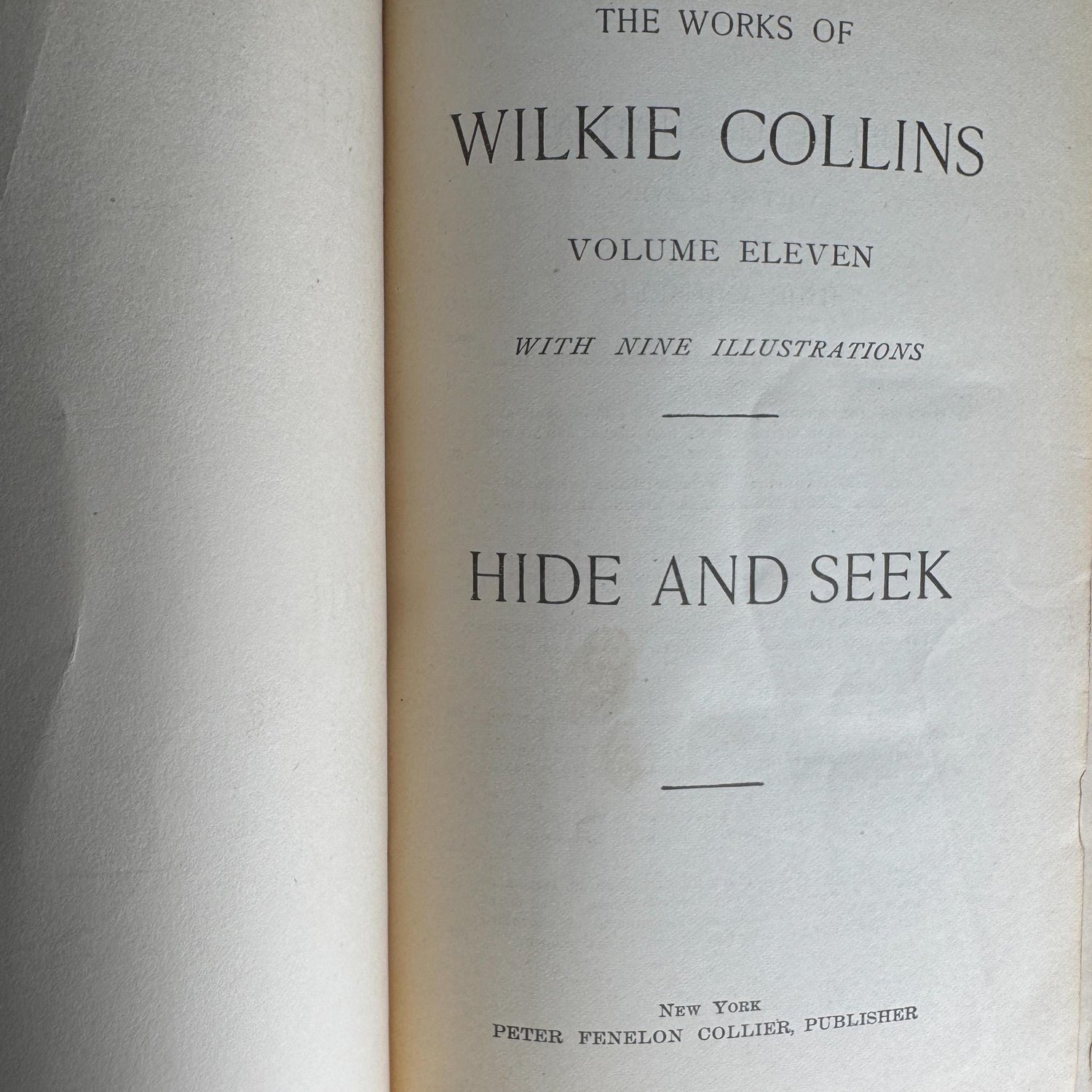 Antique 10-Volume Wilkie Collins Blue Book Bundle