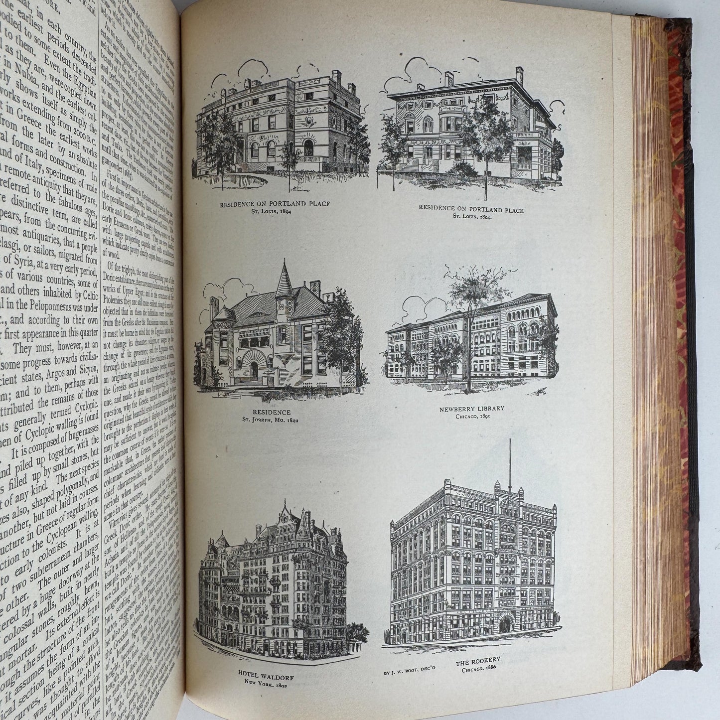 Antique Brown Encyclopedia Set for Vintage Shelf Styling and Home Library Decor