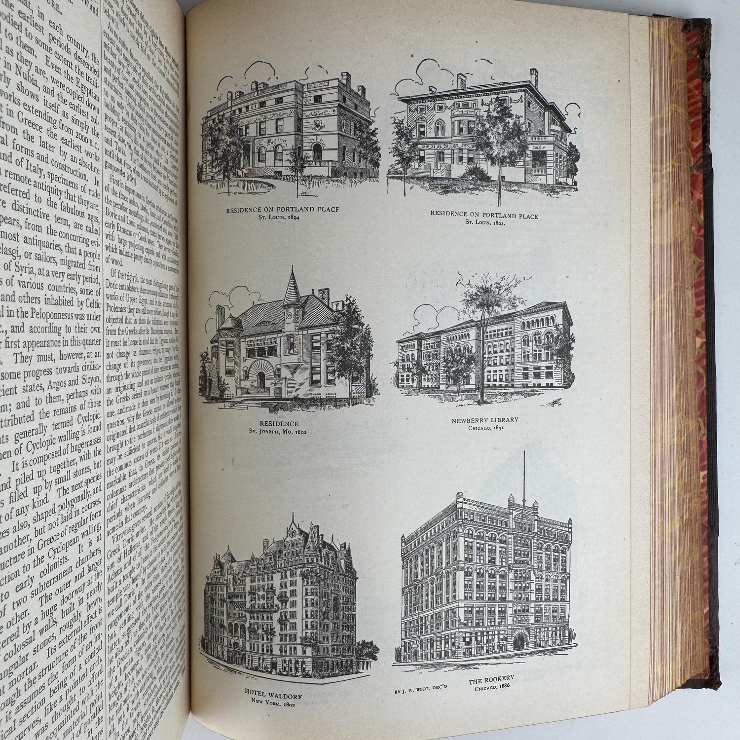 Antique Brown Encyclopedia Set for Vintage Shelf Styling and Home Library Decor