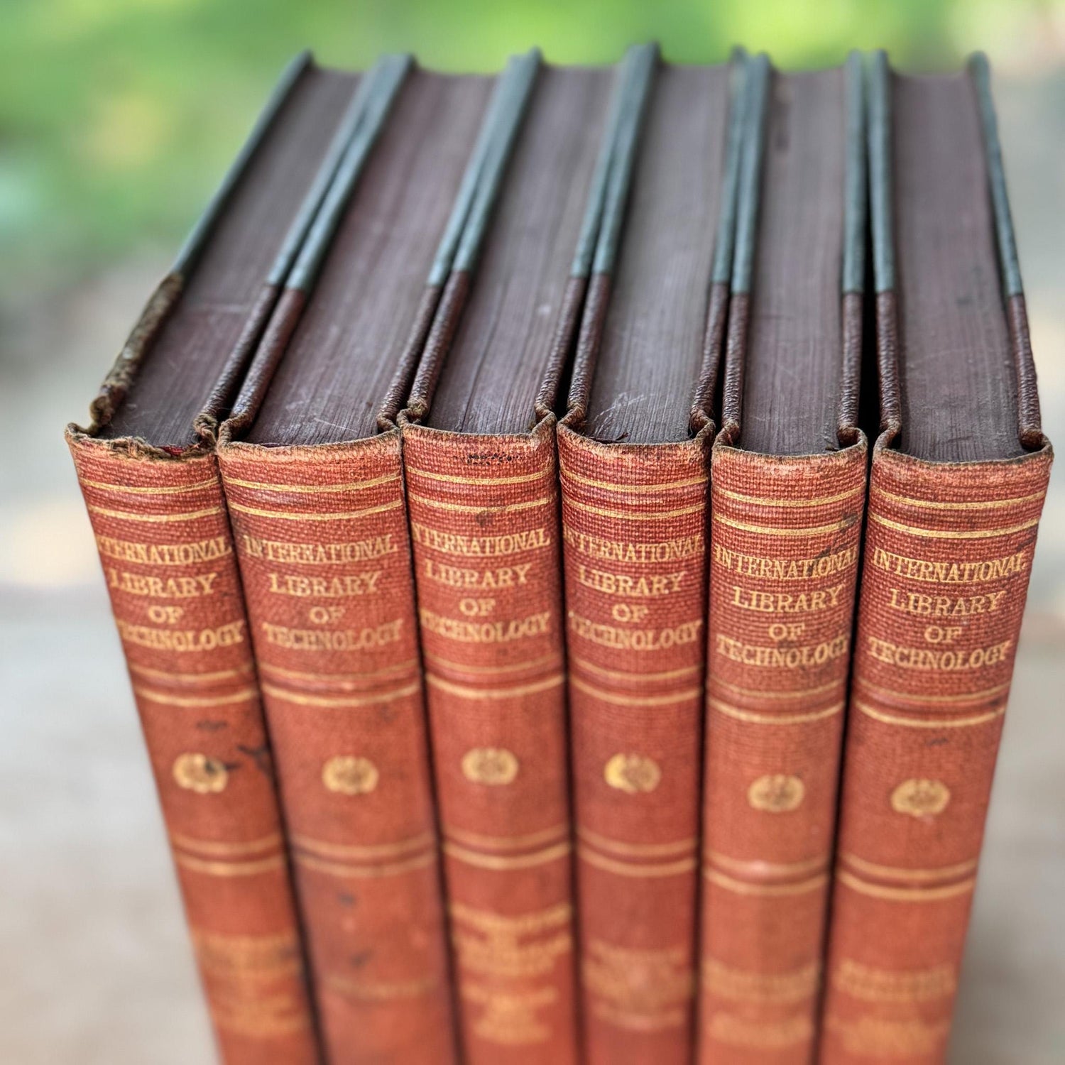 International Library of Technology Antique Red Book Set from 1927