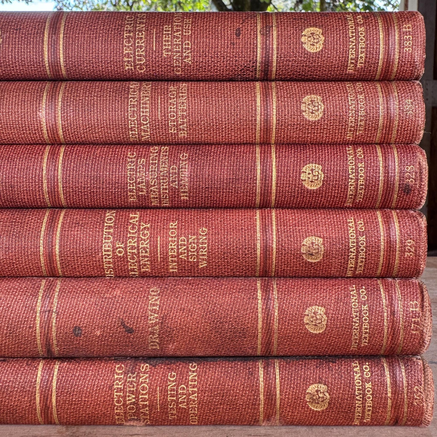 International Library of Technology Antique Red Book Set from 1927