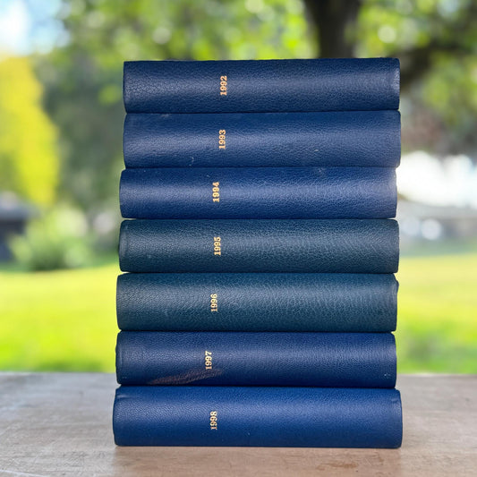 Navy Blue Gainsborough Racing and Breeding Annuals 1992 to 1998 Horse Racing Books