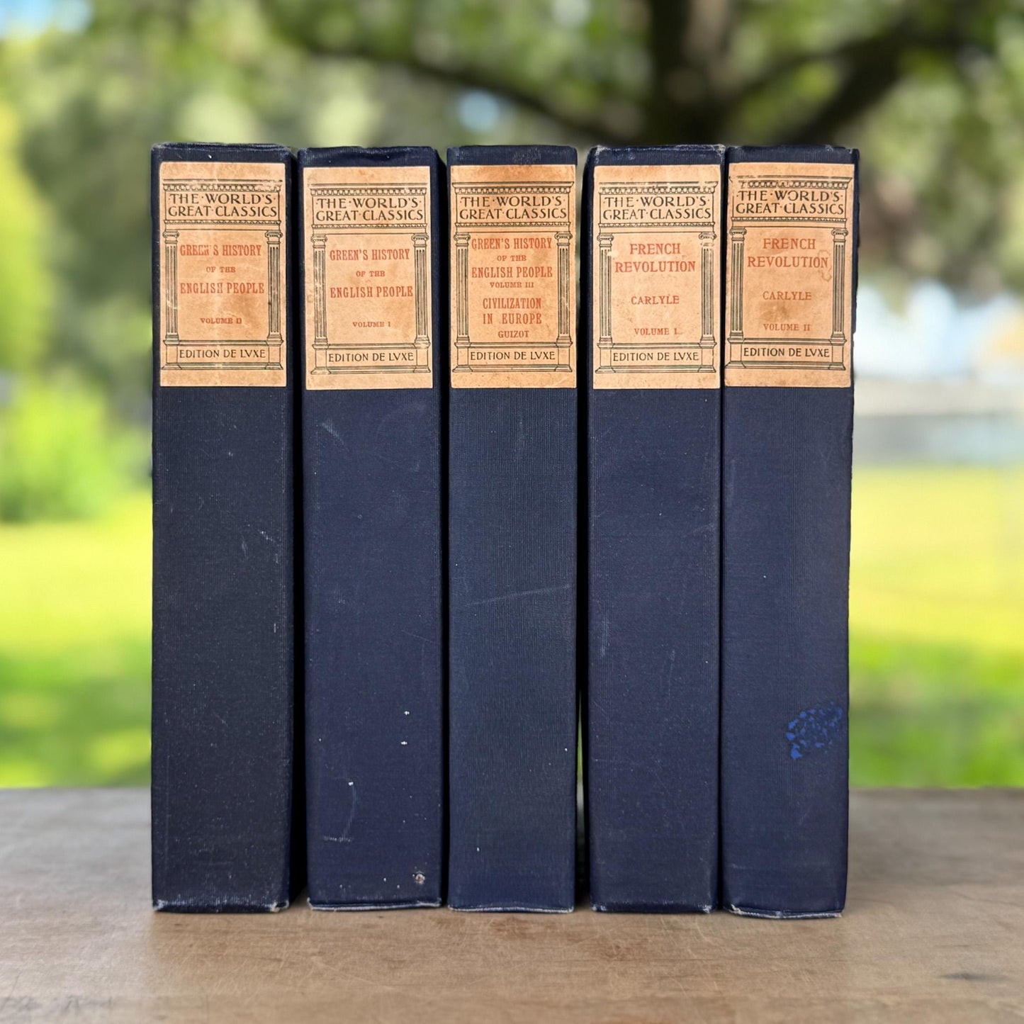 Antique Blue Book Set, The World’s Great Classics, Edition De Luxe, 1899