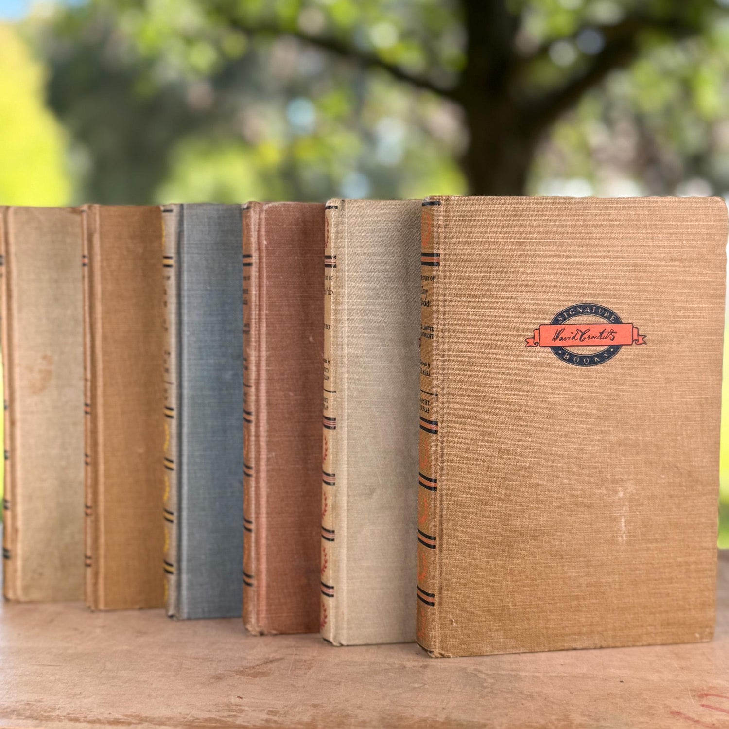 Set of 6 The Story Of Signature Books, Vintage Mid Century Young Adult Biographies