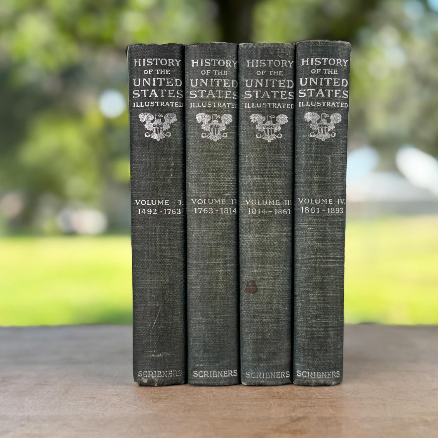 History of the United States, E. Benjamin Andrews, 1896 Blue 4-Volume Antique Book Set