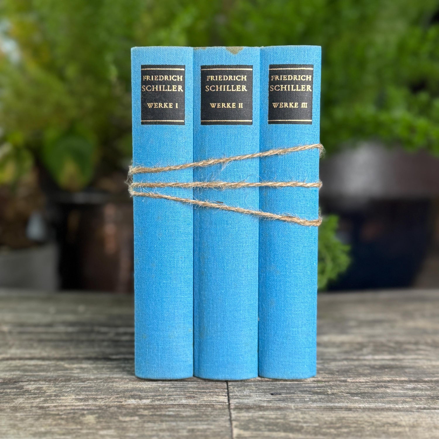 German Vintage Schiller's Works, 3-Volume Set, 1981