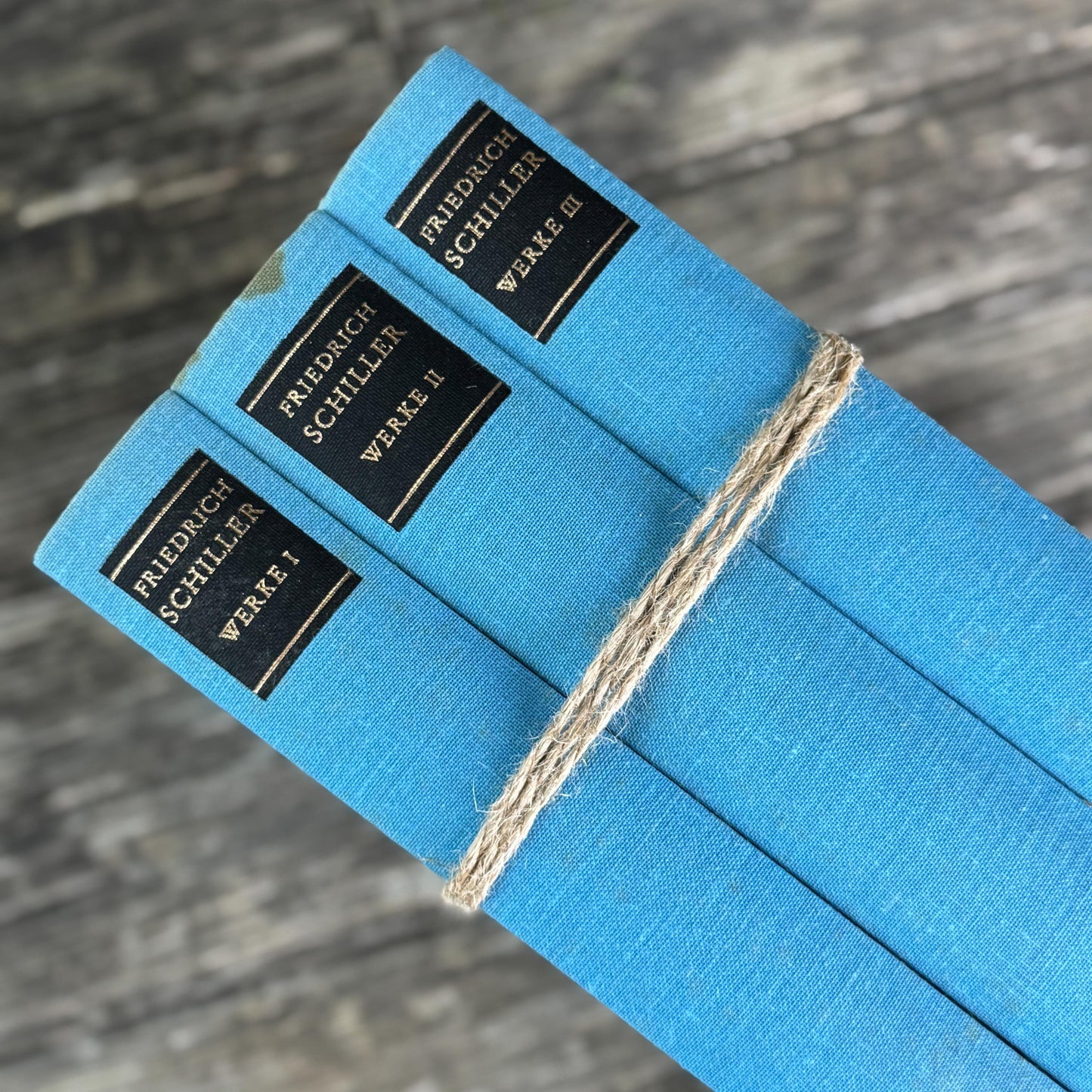 German Vintage Schiller's Works, 3-Volume Set, 1981