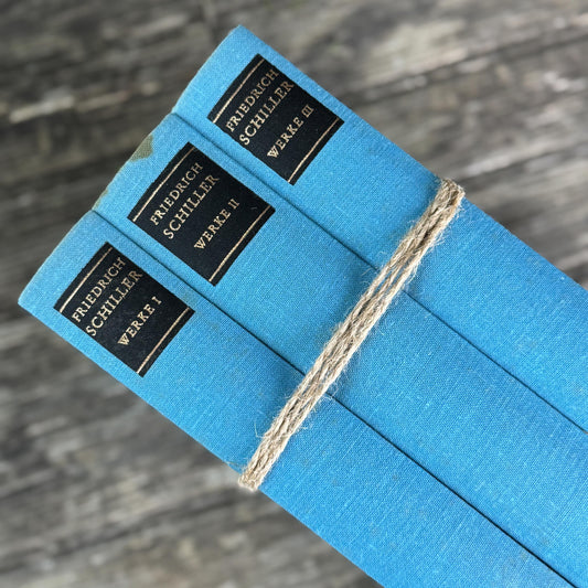 German Vintage Schiller's Works, 3-Volume Set, 1981