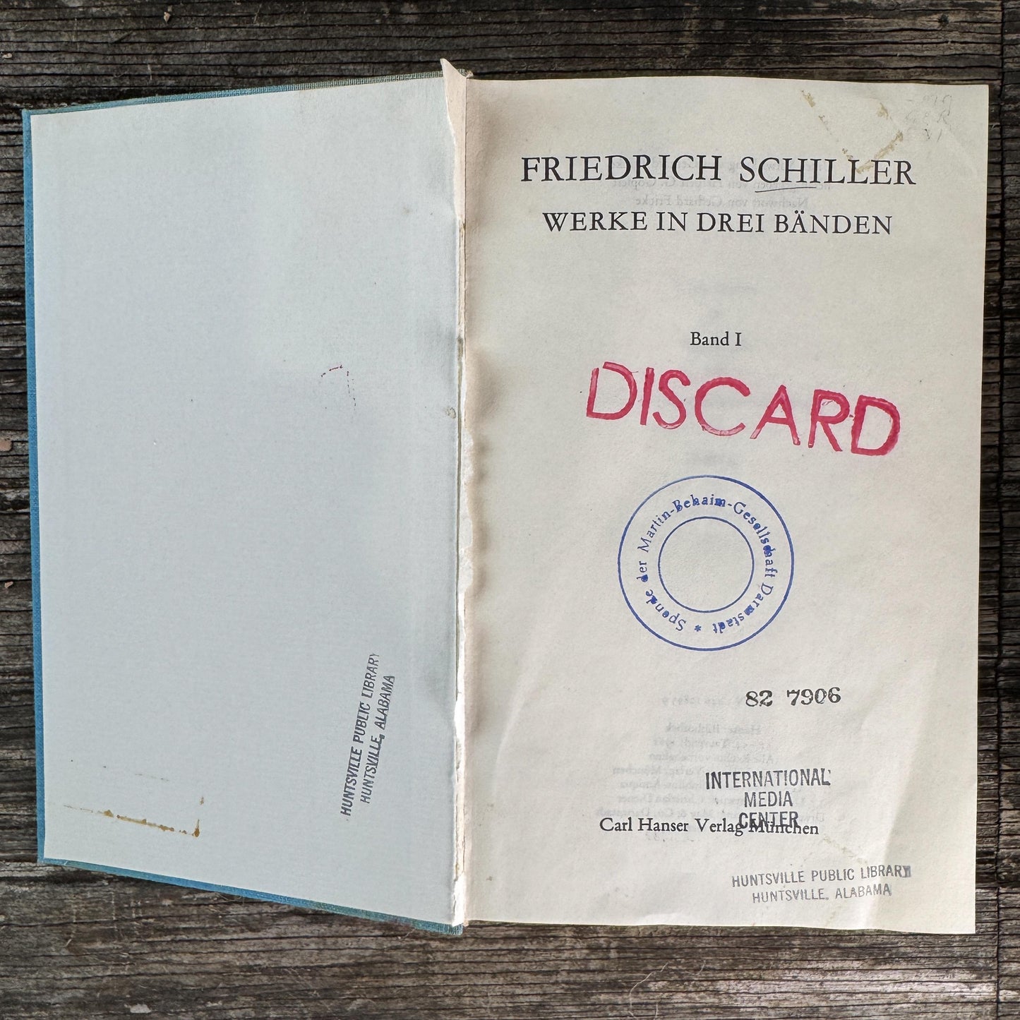 German Vintage Schiller's Works, 3-Volume Set, 1981