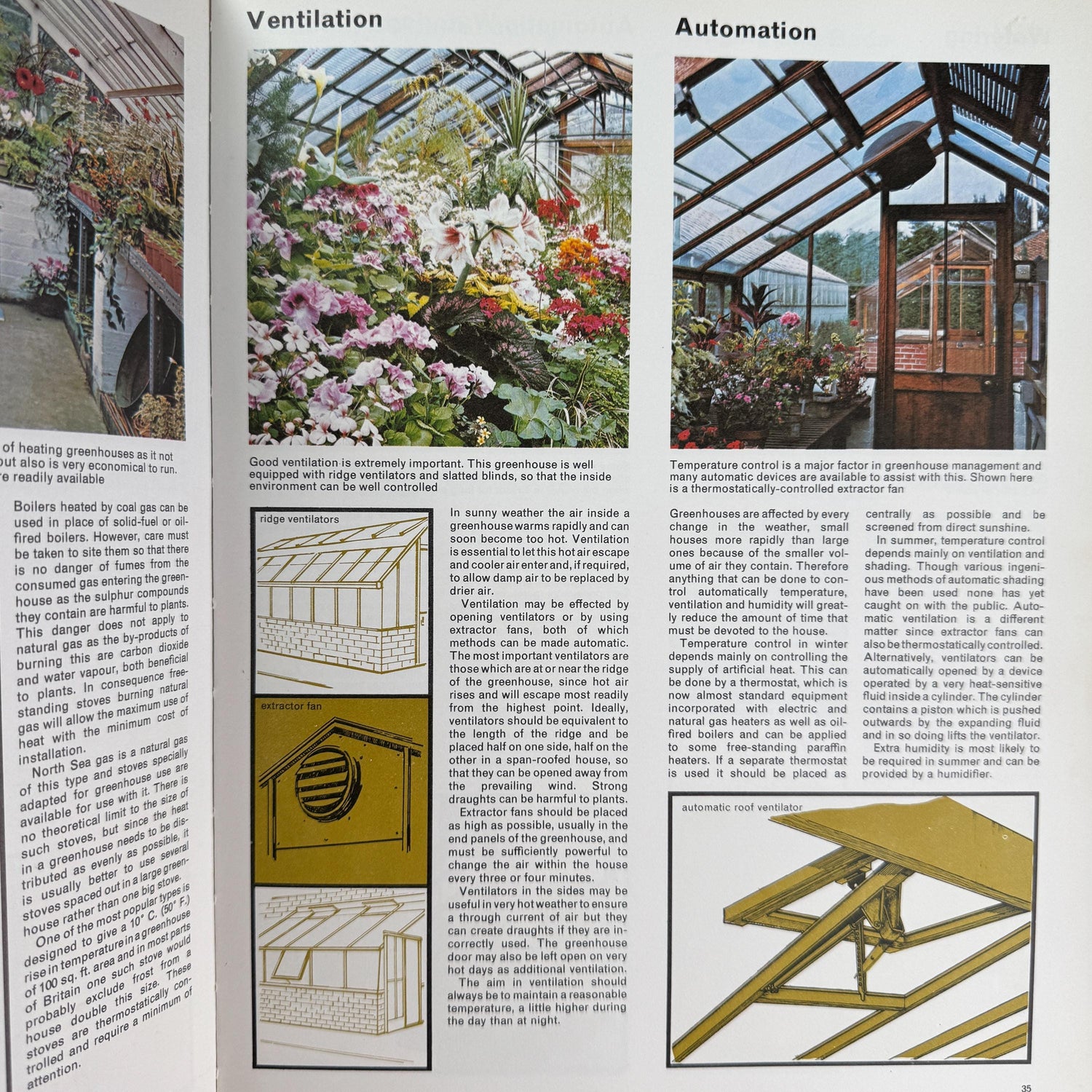 Vintage Gardening and House Plant Themed Coffee Table Book Bundle for Shelf Styling